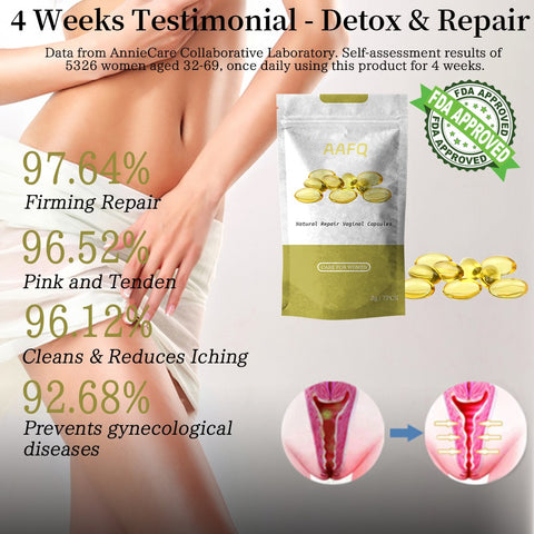🔥AAFQ™ Instant Itching Stopper & Detox and Slimming & Firming Repair & Pink and Tender Natural Capsules PRO